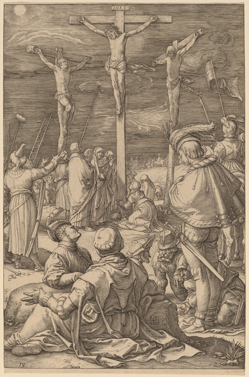 La crucifixión de Hendrik Goltzius