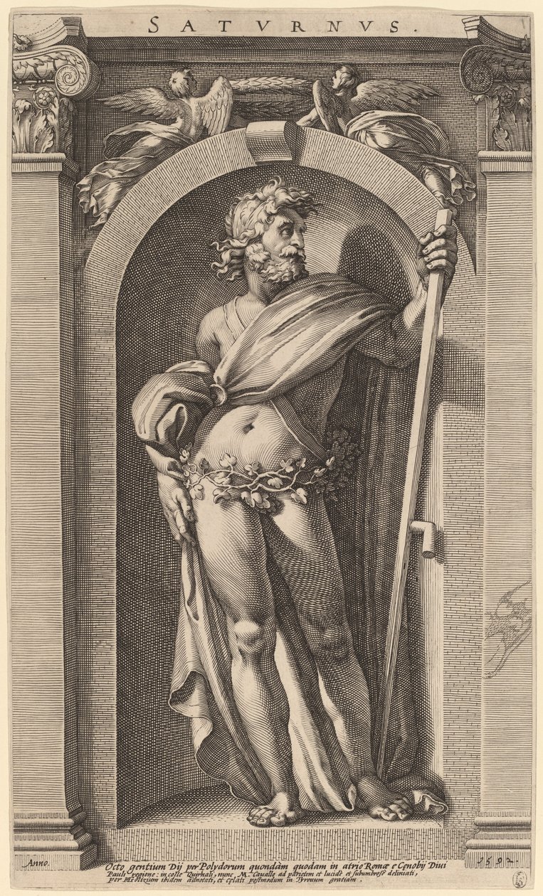 Saturno de Hendrik Goltzius after Polidoro da Caravaggio
