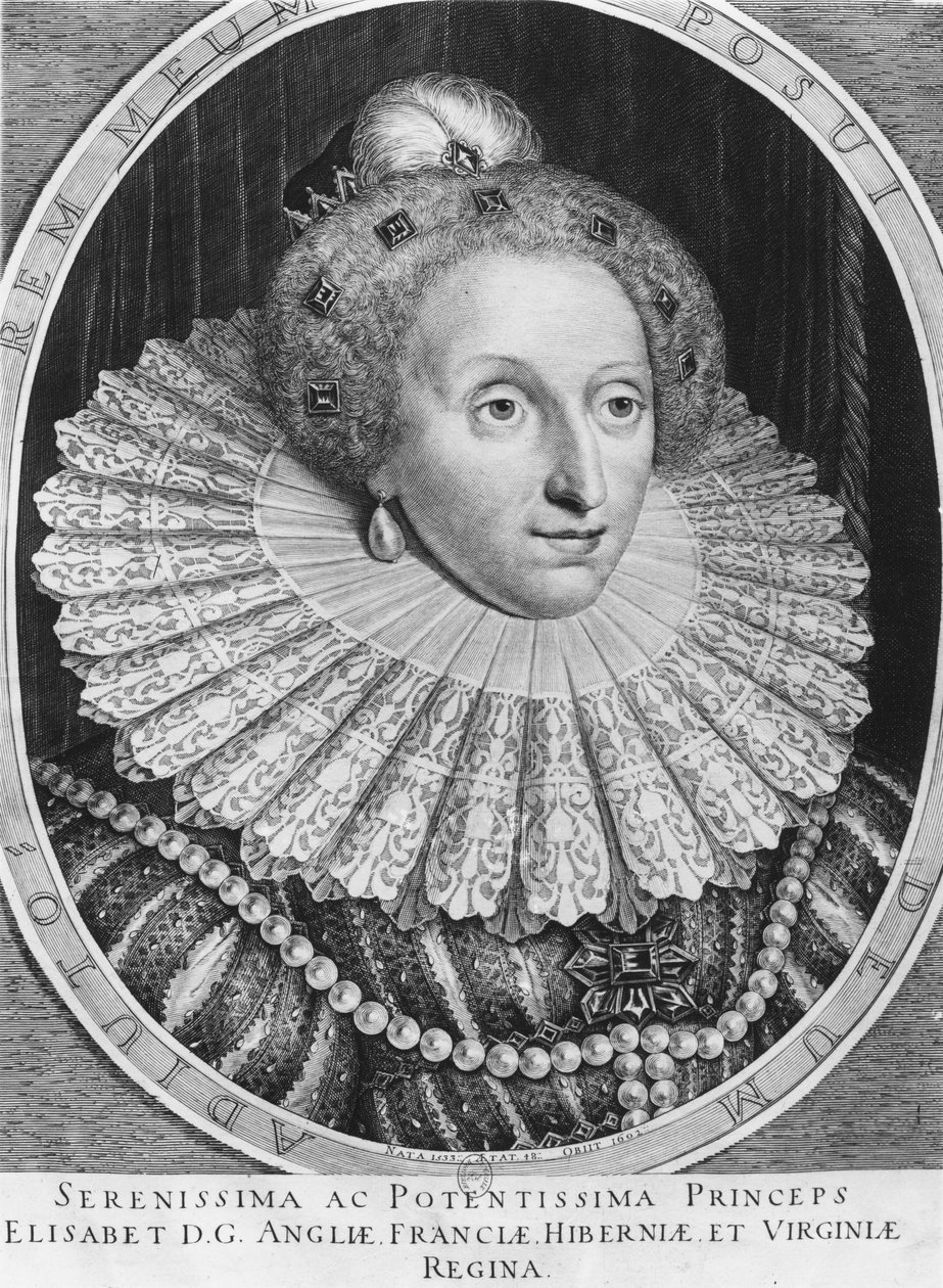 Isabel I, Reina de Inglaterra de Hendrik I Hondius