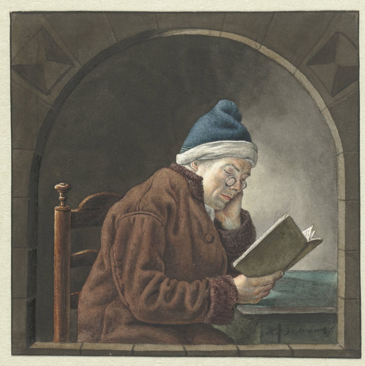 El hombre que lee de Hendrik Jan van Amerom