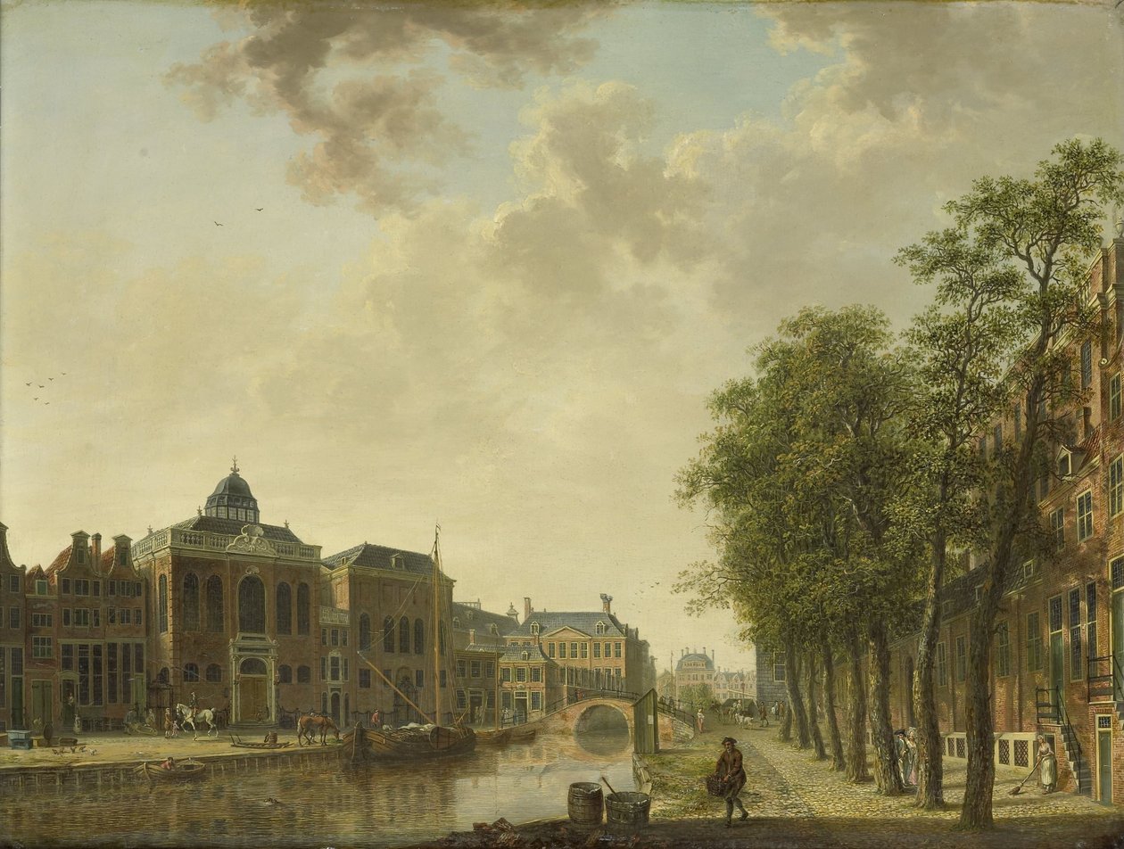 Vista del Houtmarkt, Ámsterdam de Hendrik Keun (attributed to)