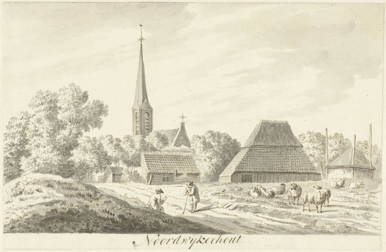 Vista del pueblo de Noordwijkerhout de Hendrik Tavenier