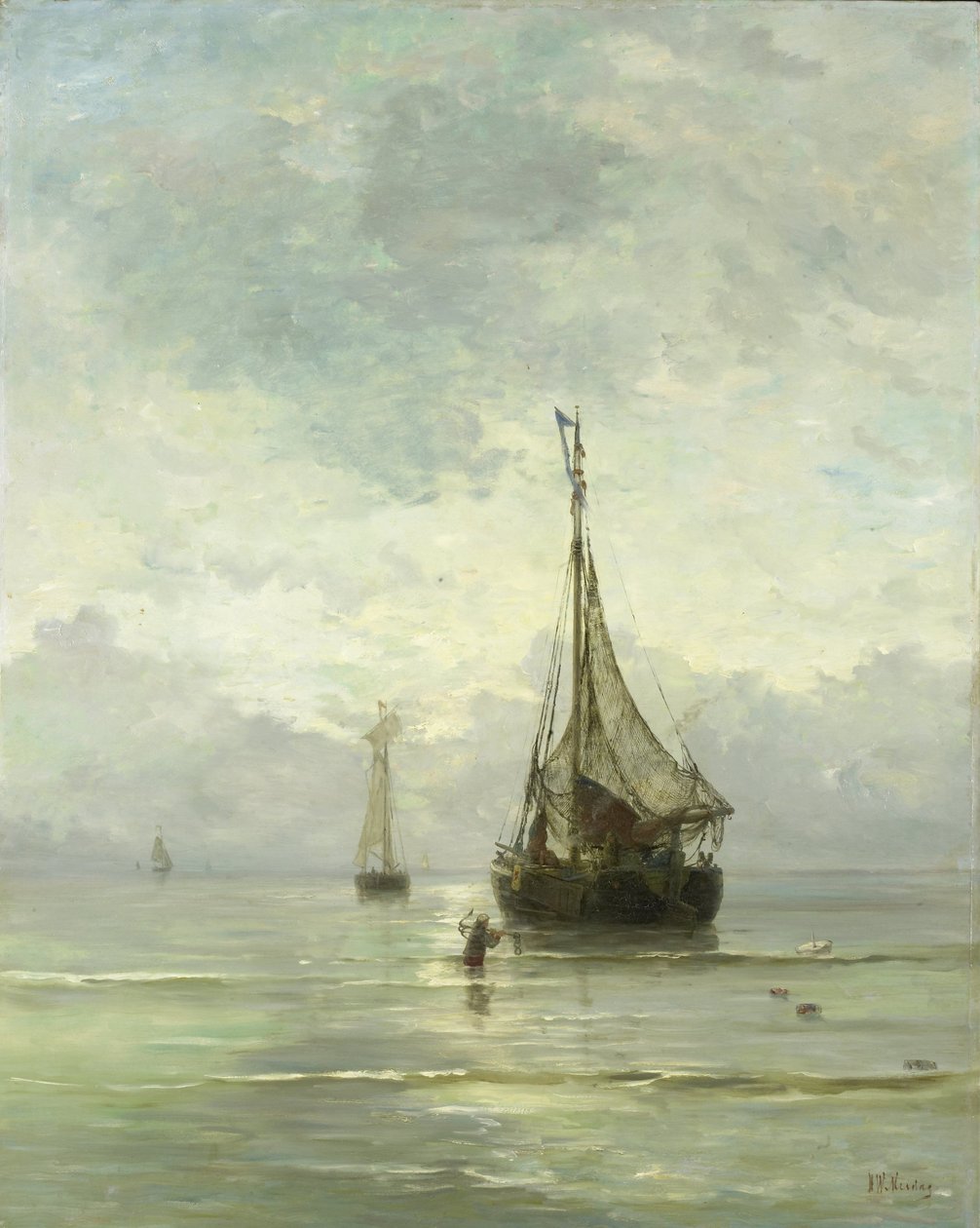 Mar en calma de Hendrik Willem Mesdag