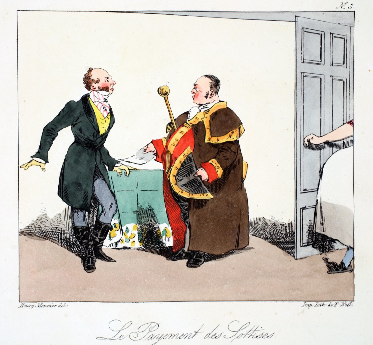Le Payement des Sottises, ilustración de 