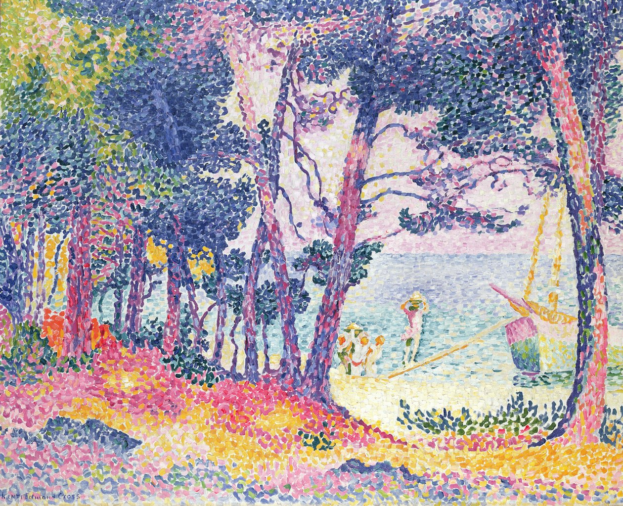 Un pinar, 1906 de Henri Edmond Cross