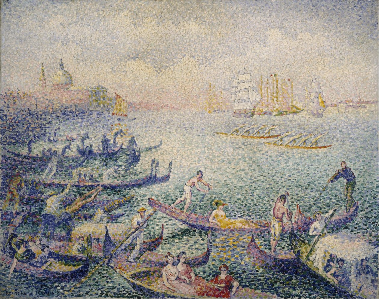 Regata en Venecia de Henri Edmond Cross