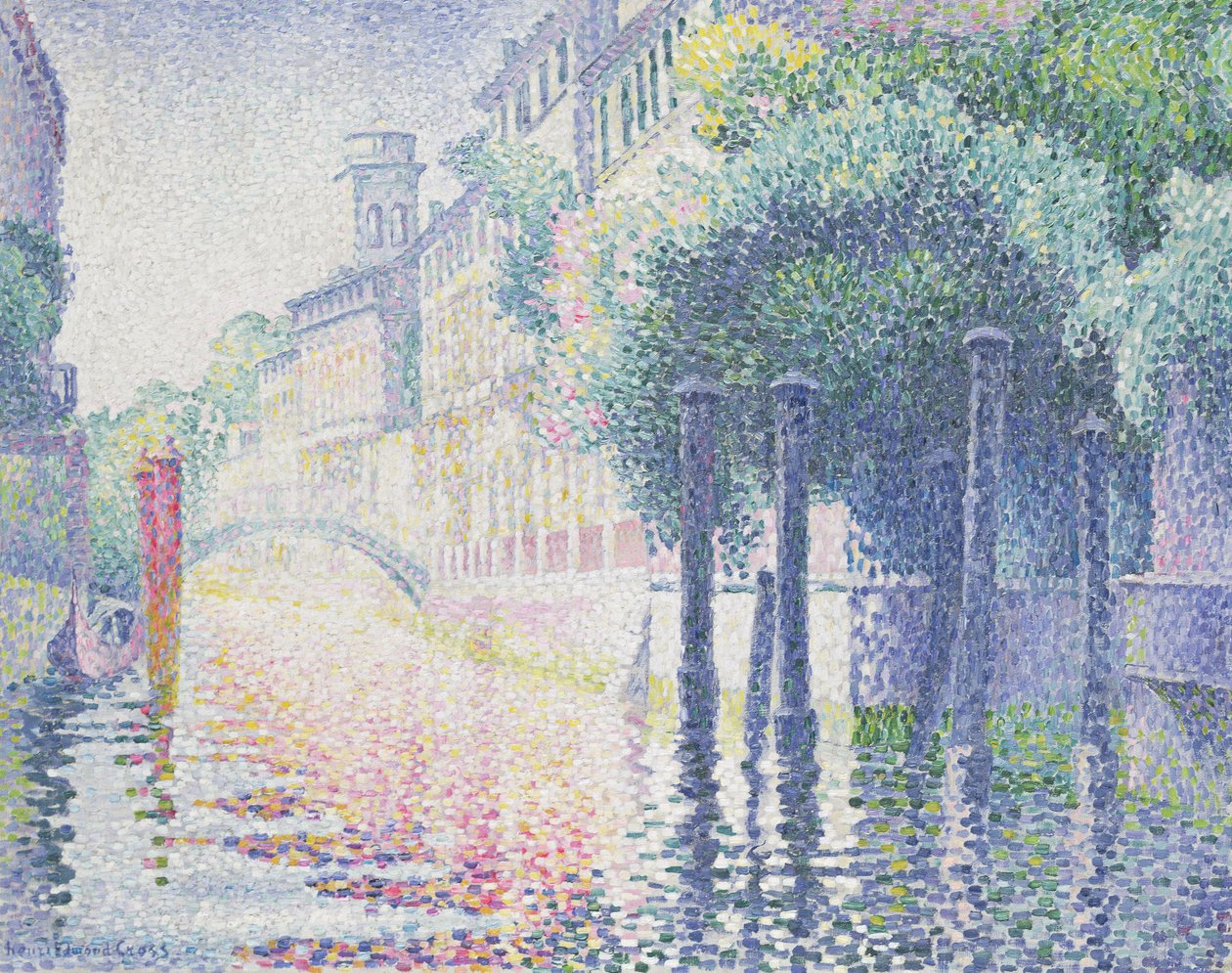 Río San Trovaso, Venecia, 1903-4 de Henri Edmond Cross