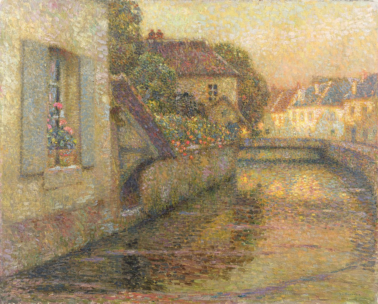 El puente en Gisors de Henri Eugene Augustin Le Sidaner