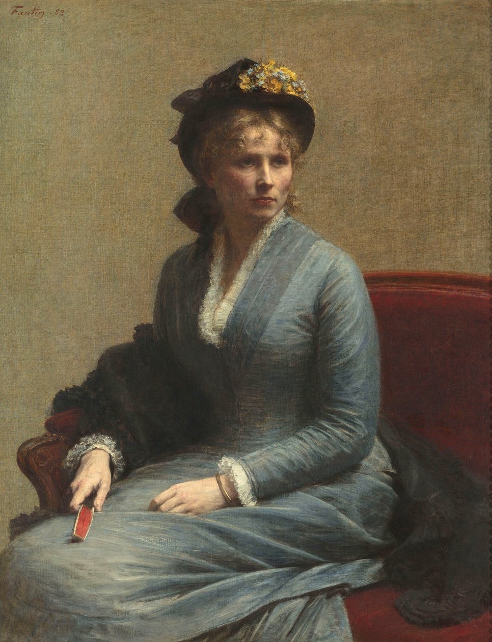 Retrato de Mlle C. D. [Charlotte Dubourg] de Ignace Henri Jean Fantin Latour