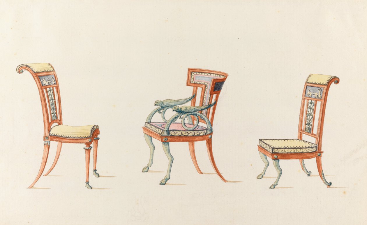Sillas (3) de Nicolas Henri Jacob