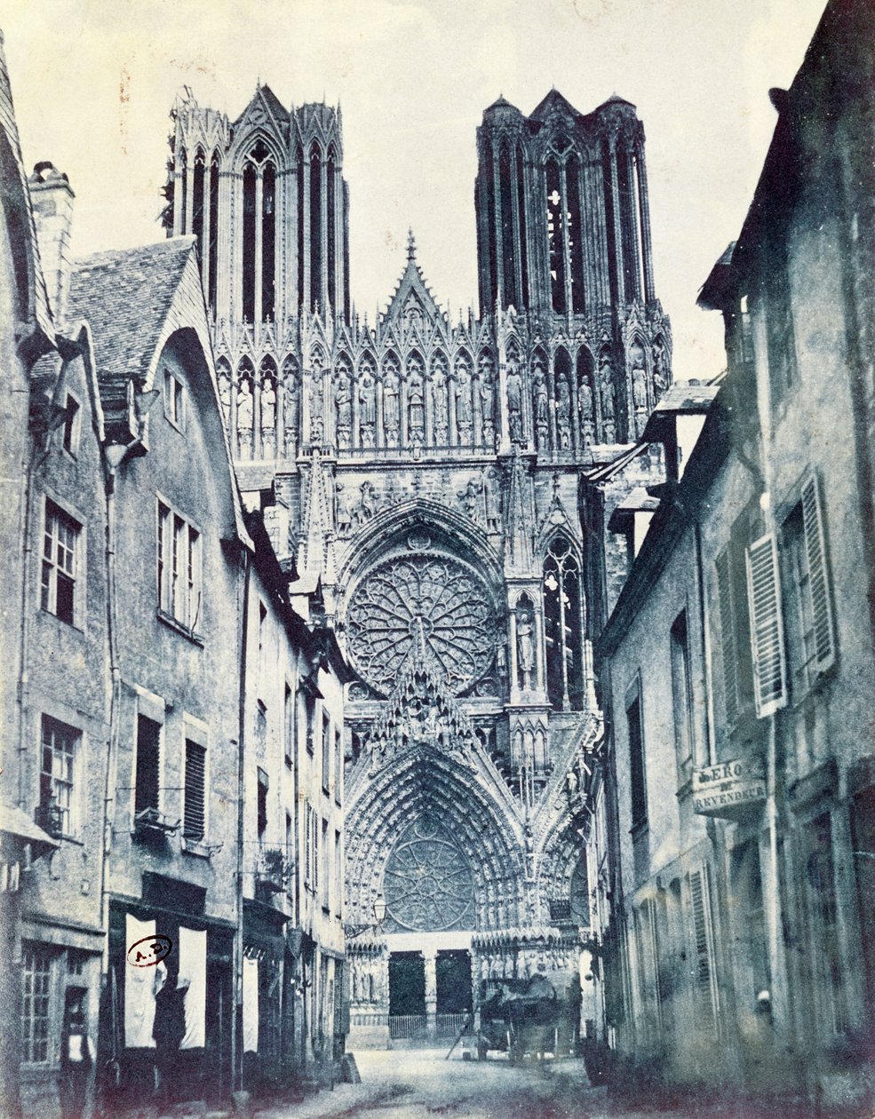 Catedral de Reims c.1851 de Henri Jean Louis Le Secq