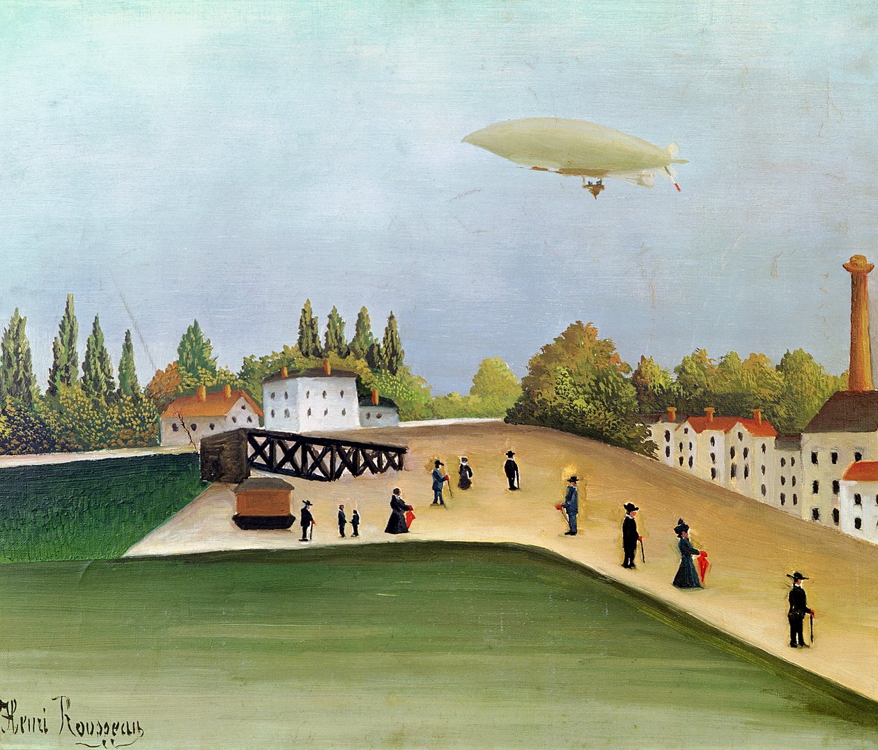 Muelle en Ivry, c.1908 de Henri Rousseau