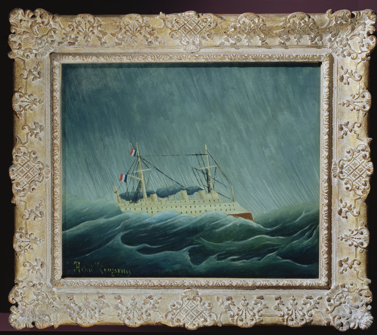 El barco azotado por la tormenta, c.1899 de Henri Rousseau