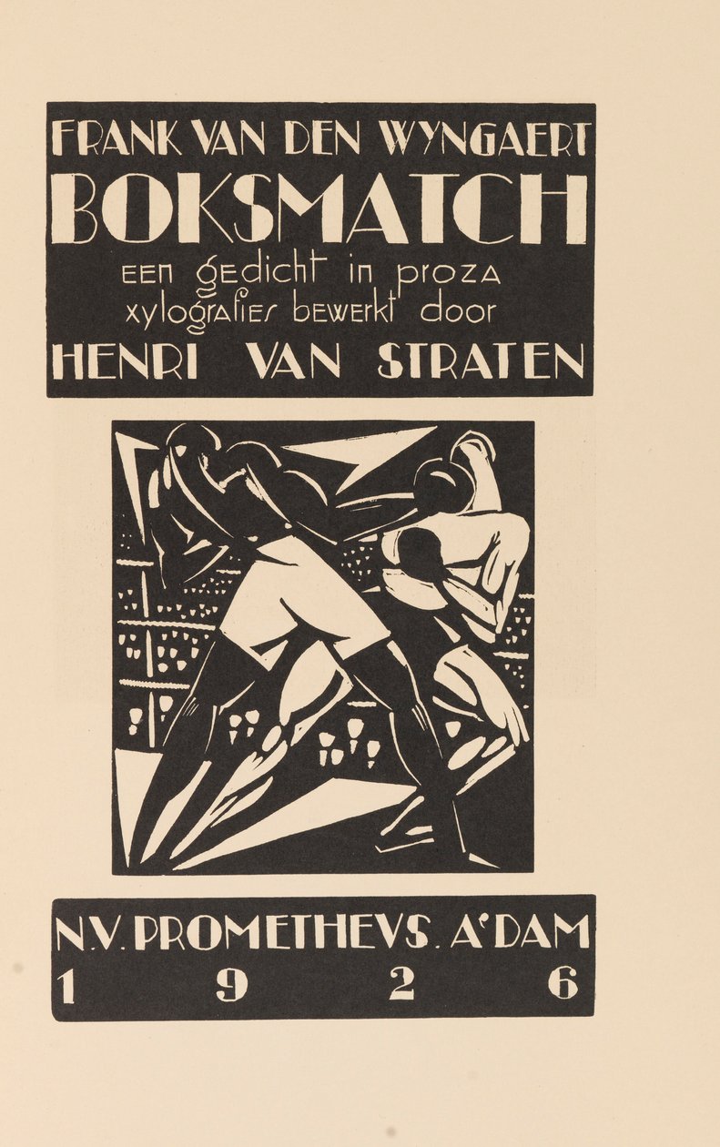 Combate de boxeo de Henri Van Straten