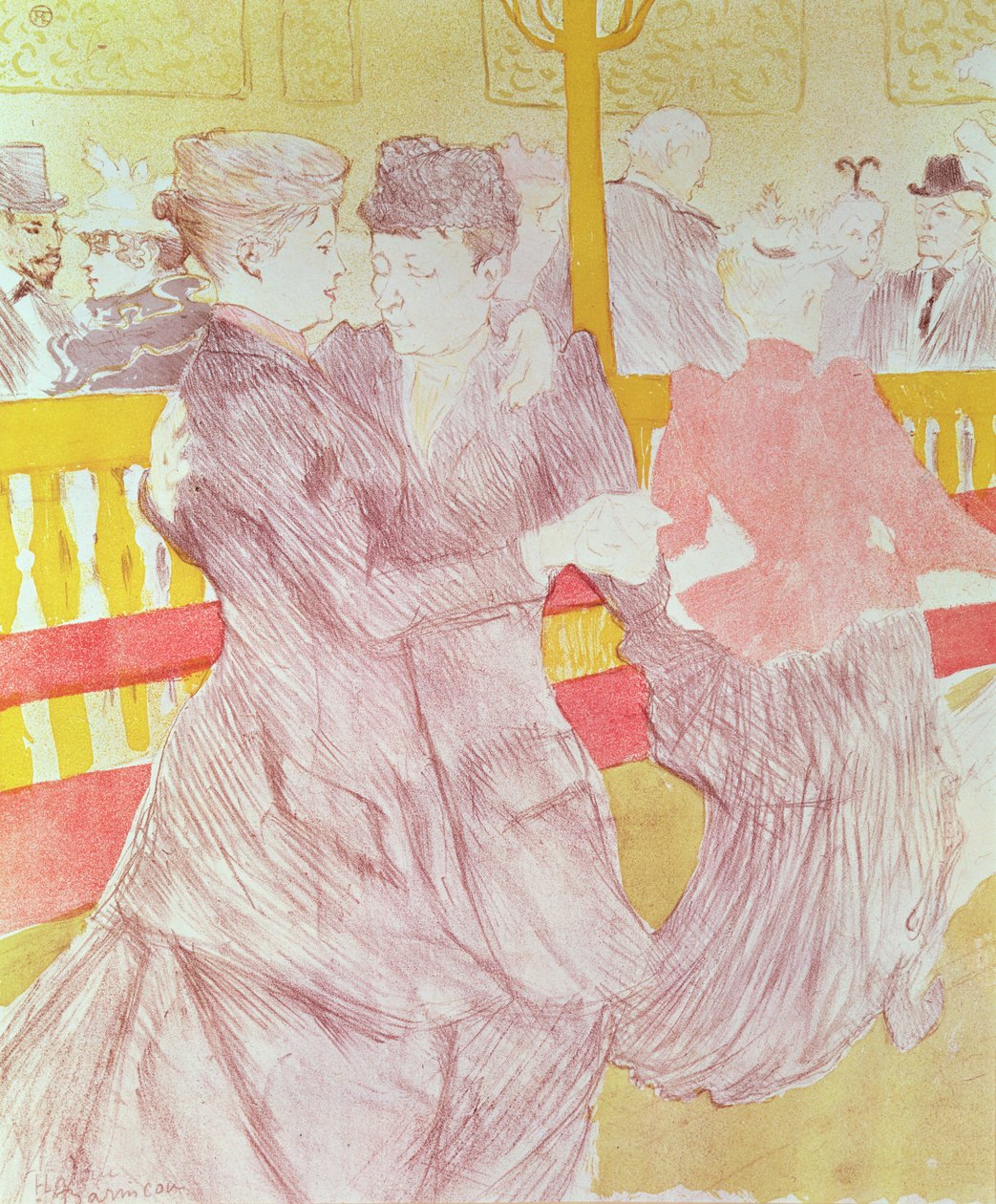 En el Moulin Rouge: Los dos valsadores, 1897 de Henri de Toulouse Lautrec