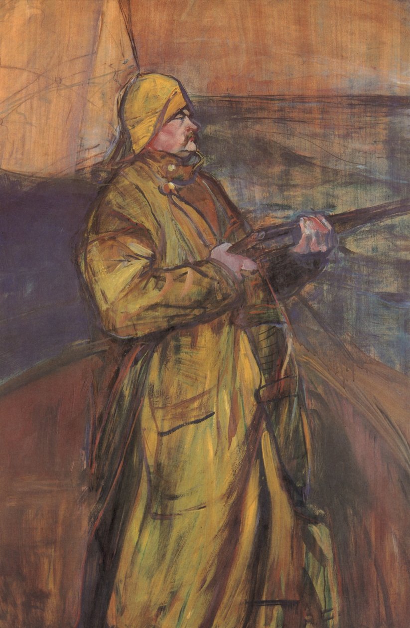 Maurice Joyant en la bahía de Somme de Henri de Toulouse Lautrec
