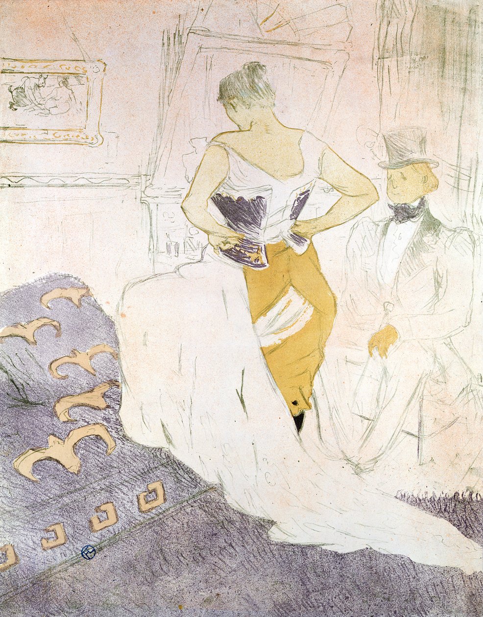 Mujer en corsé de 