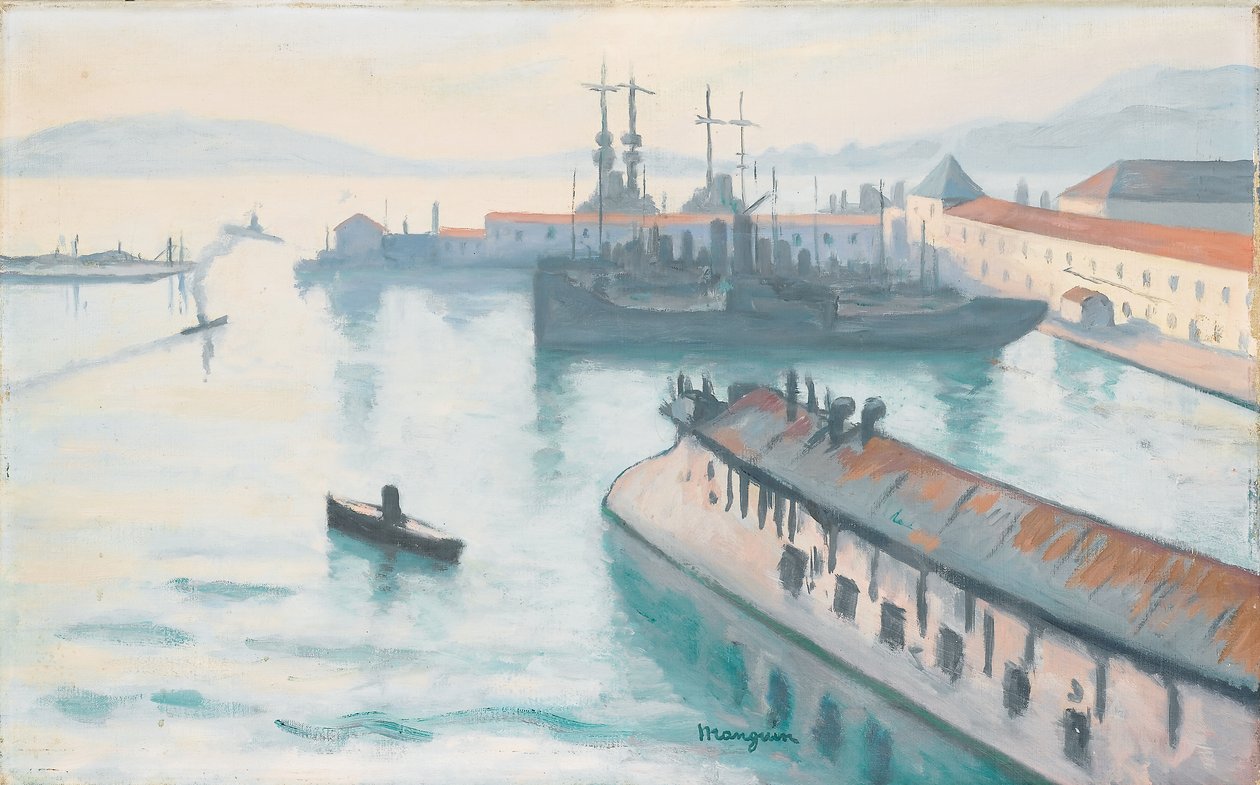 El barco de los despachos de Henri Charles Manguin