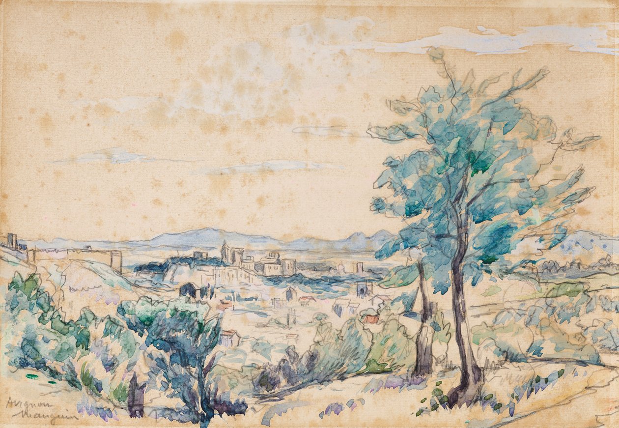 Palacio de los Papas - Aviñón de Henri Charles Manguin