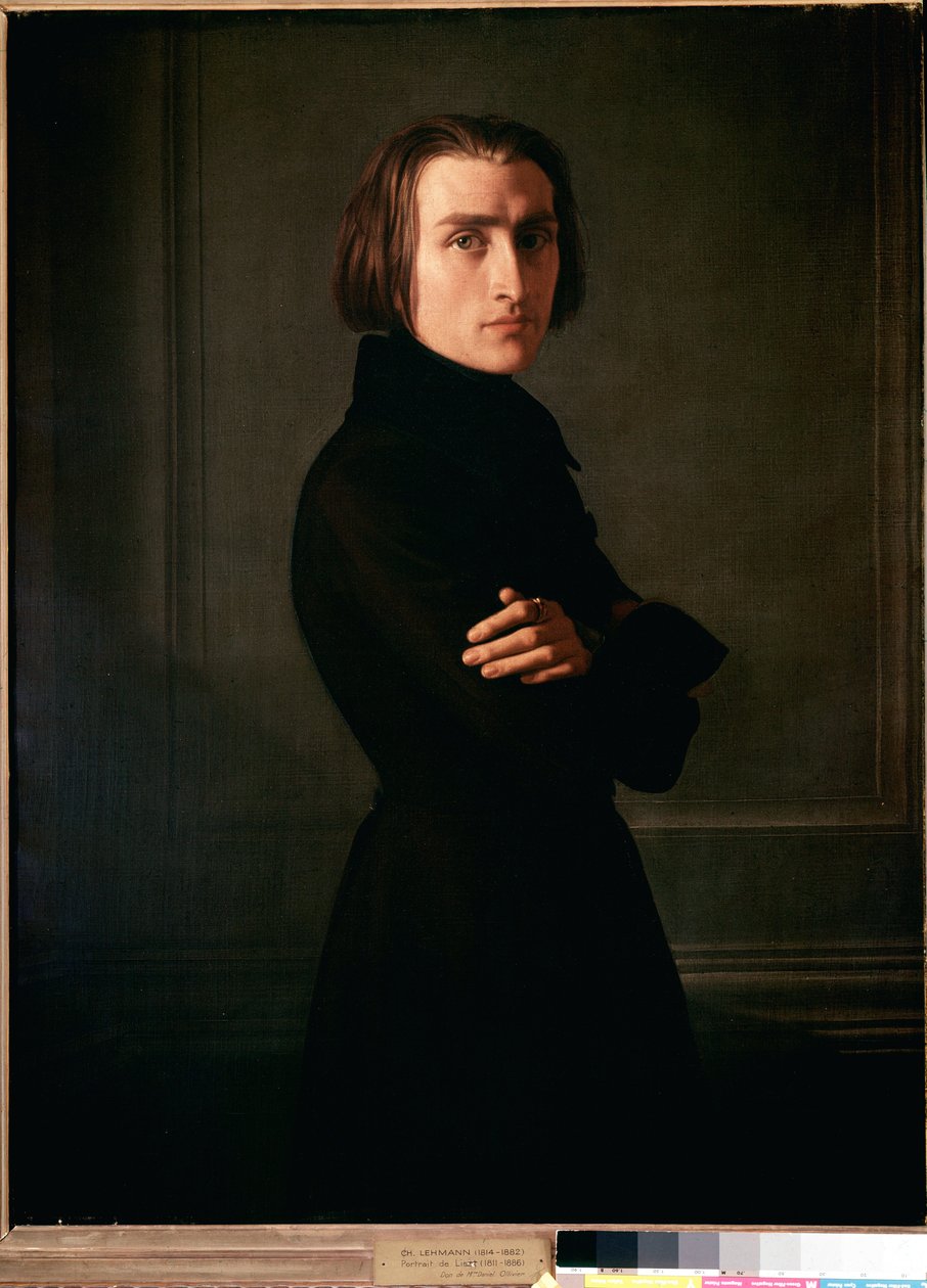 Retrato de Franz Liszt de Henri (1814 82) Lehmann