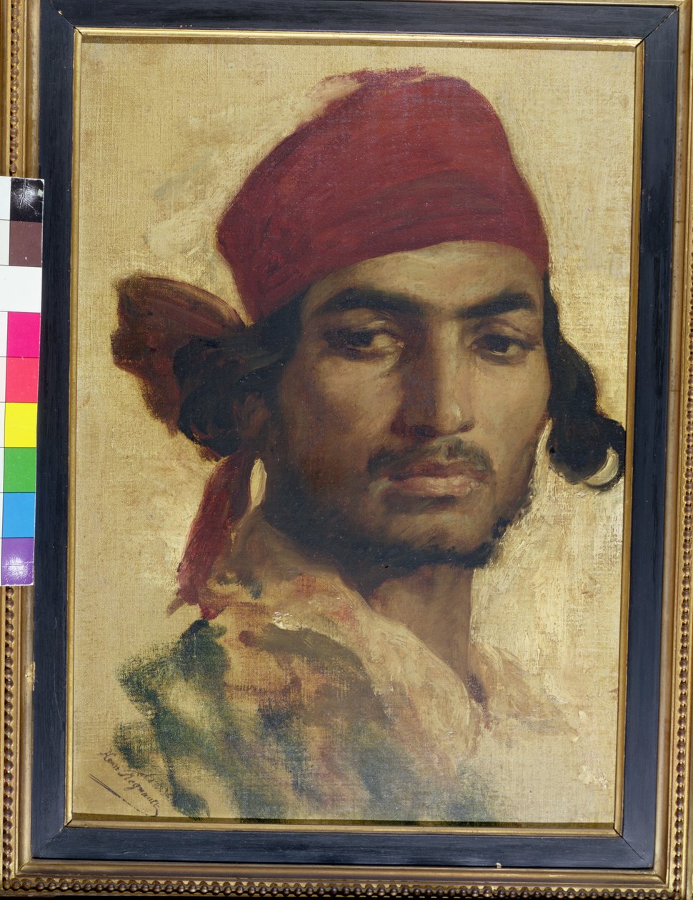 Gitano, estudio de cabeza de Henri Alexandre Georges Regnault