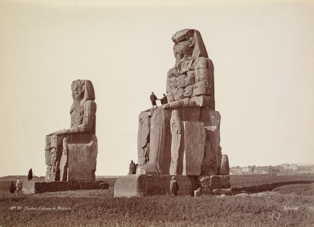Tebas, Los Colosos de Memnon de Henri Béchard