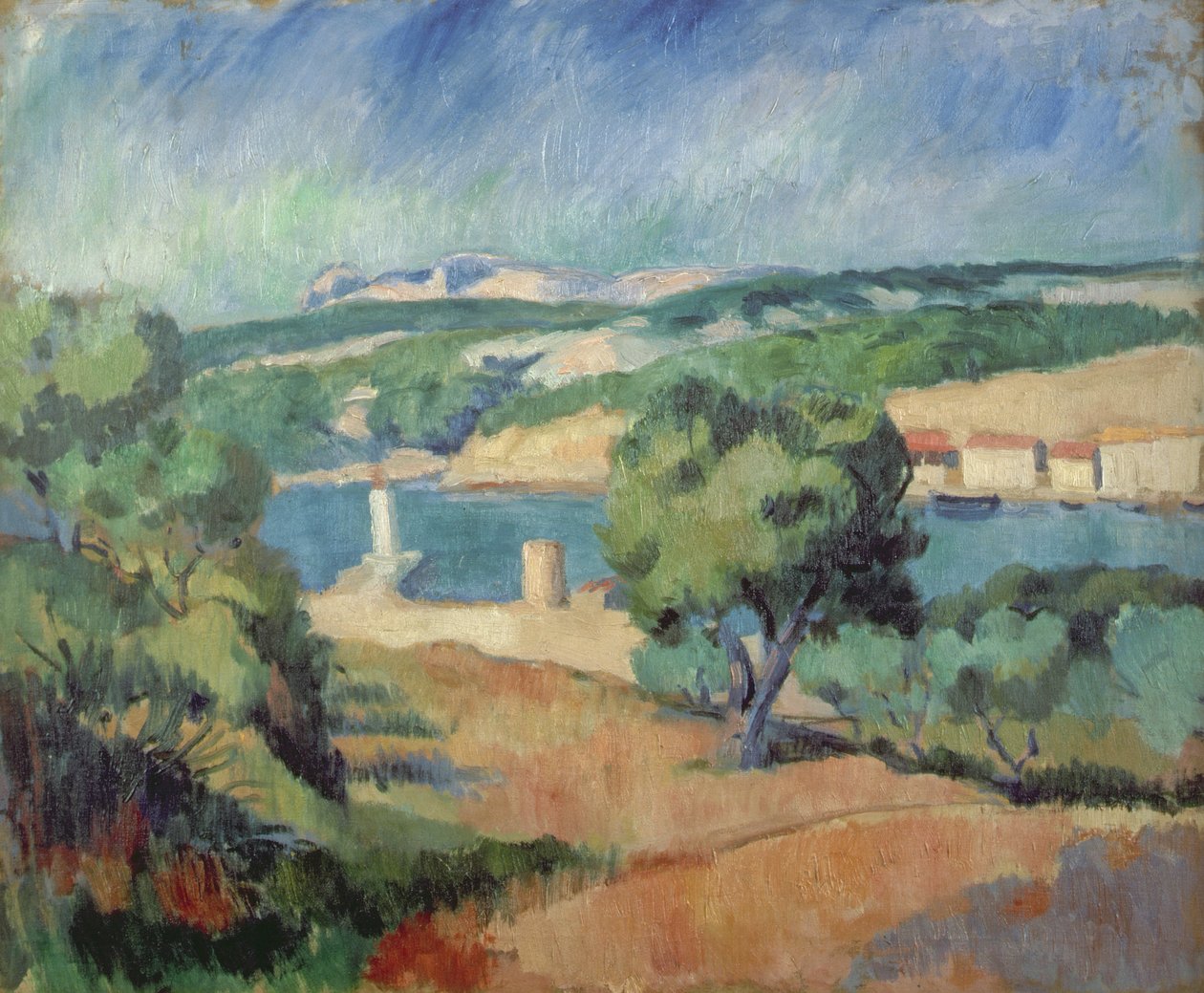 Cerca de St. Tropez de Henri Charles (after) Manguin