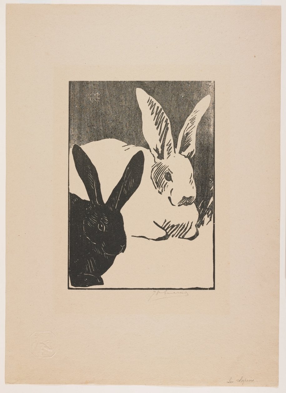 Les Lapins (Conejos) de Henri Charles Guérard