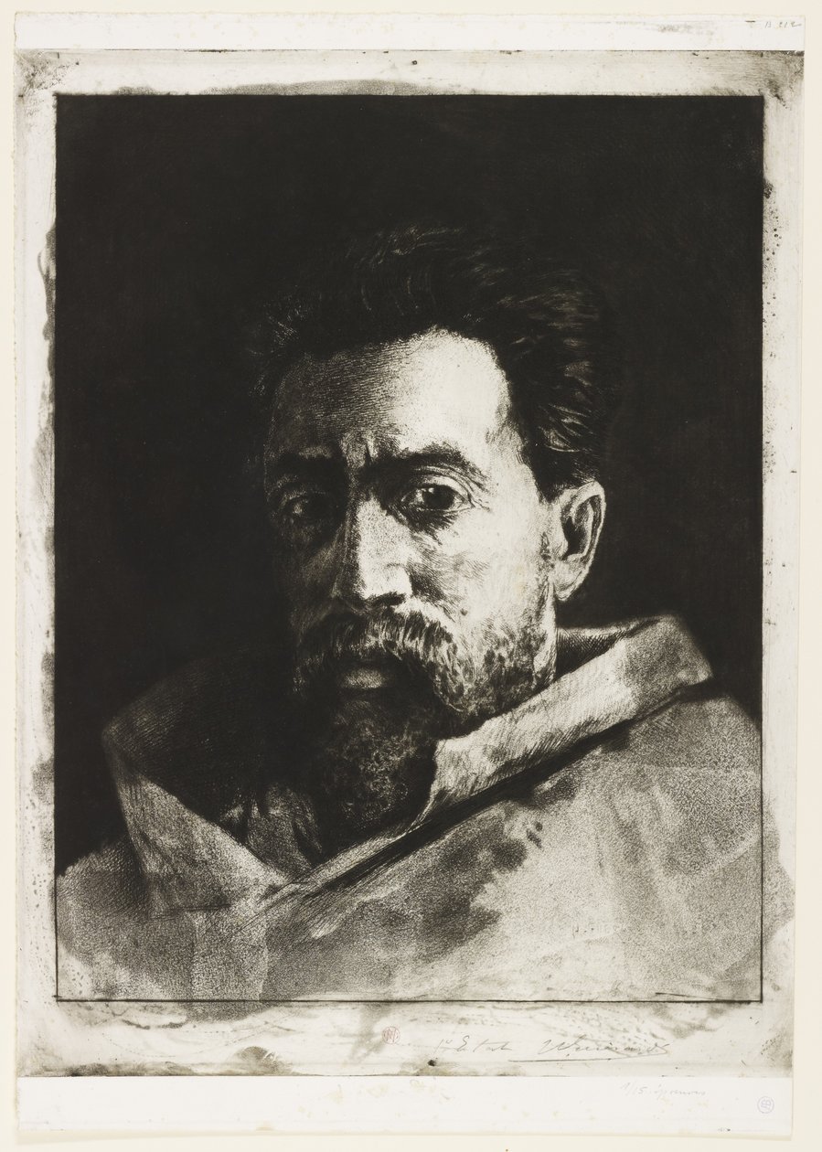 Autorretrato, c.1888 de Henri Charles Guérard