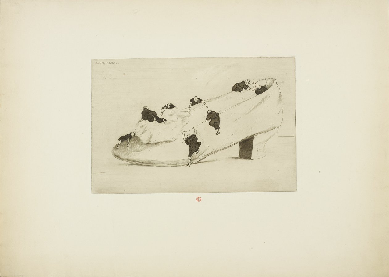 El asalto del zapato de Henri Charles Guérard