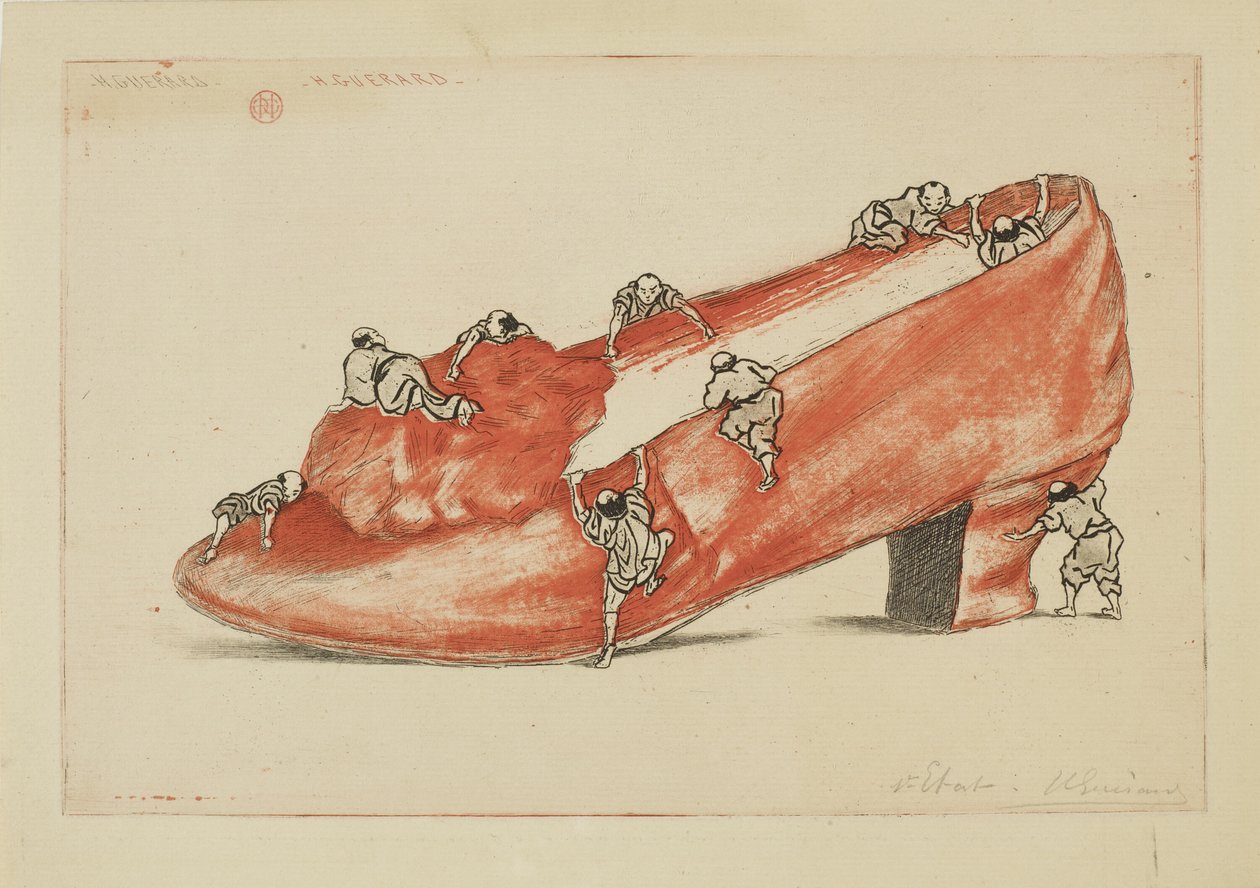 El asalto del zapato de Henri Charles Guérard