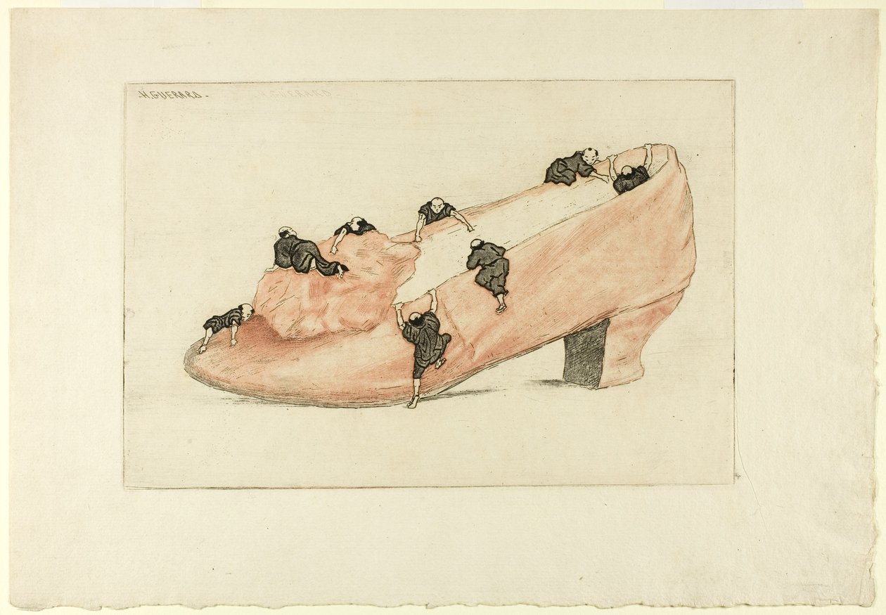 El asalto del zapato, 1888 de Henri Charles Guérard