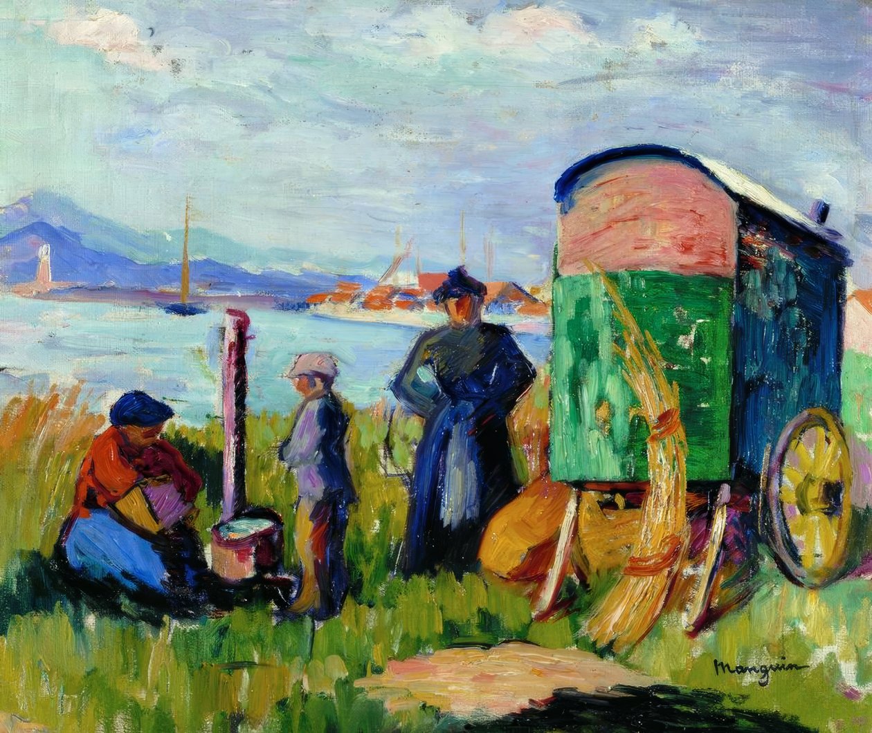 El carro gitano de Henri Charles Manguin