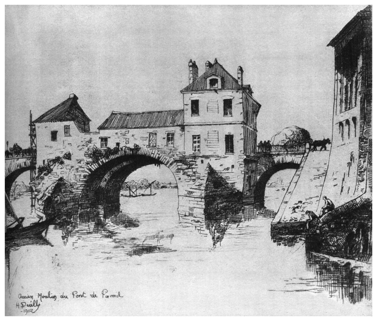 Ancien Moulin, c. 1840-1880 de Henri Deville