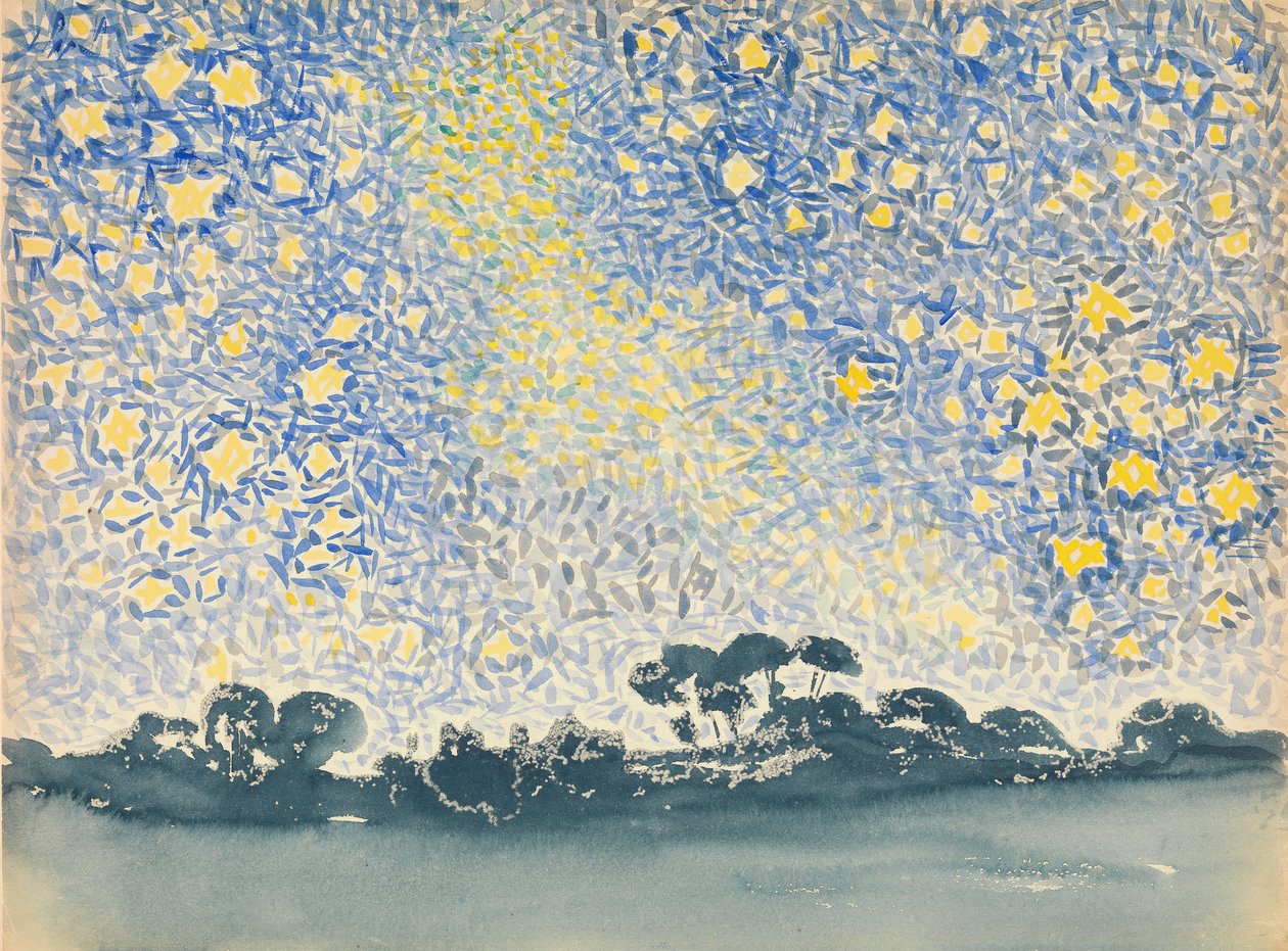 Paisaje con estrellas, ca. 1905-1908 de Henri Edmond Cross