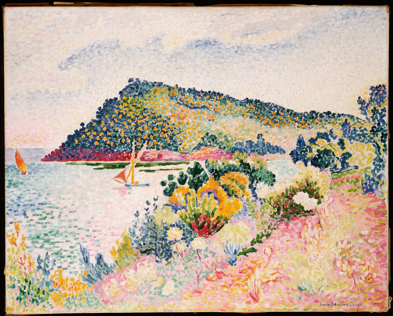 El Cabo Negro, Bahía de Pramousquier, 1906 de Henri Edmond Cross