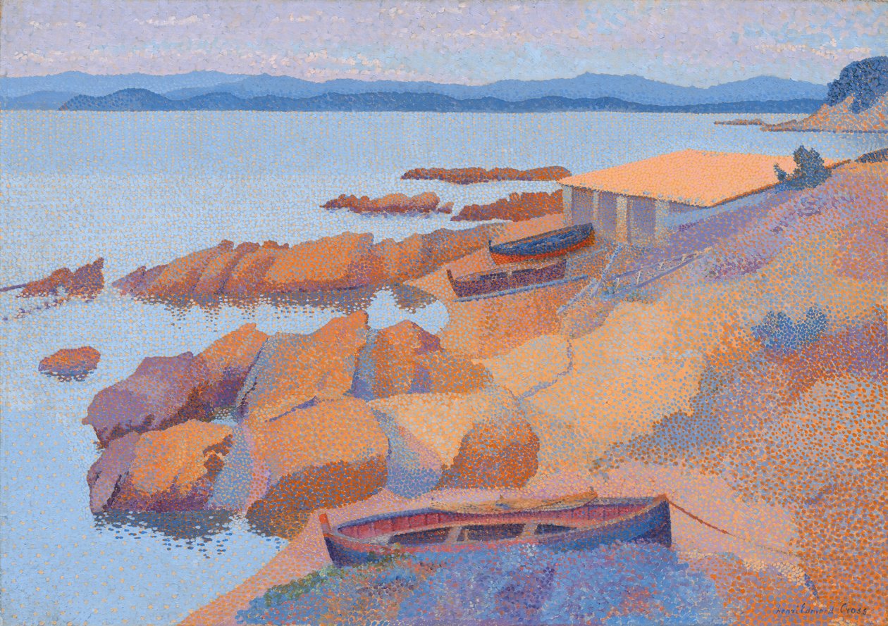 Vista de la Costa Cerca de Antibes de Henri Edmond Cross