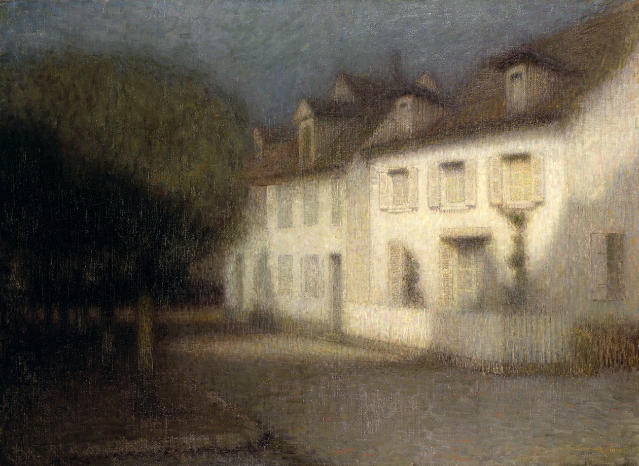 La casa, 1900 de Henri Eugene Augustin Le Sidaner