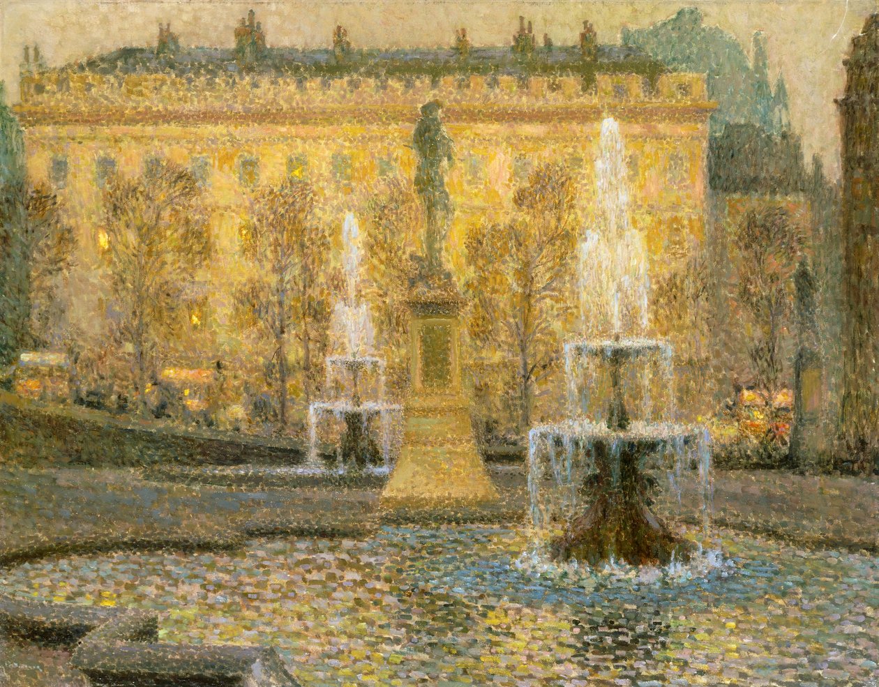 Trafalgar Square, Londres de Henri Eugene Augustin Le Sidaner
