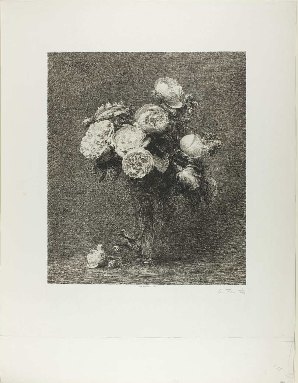 Ramo de rosas de Henri Fantin Latour