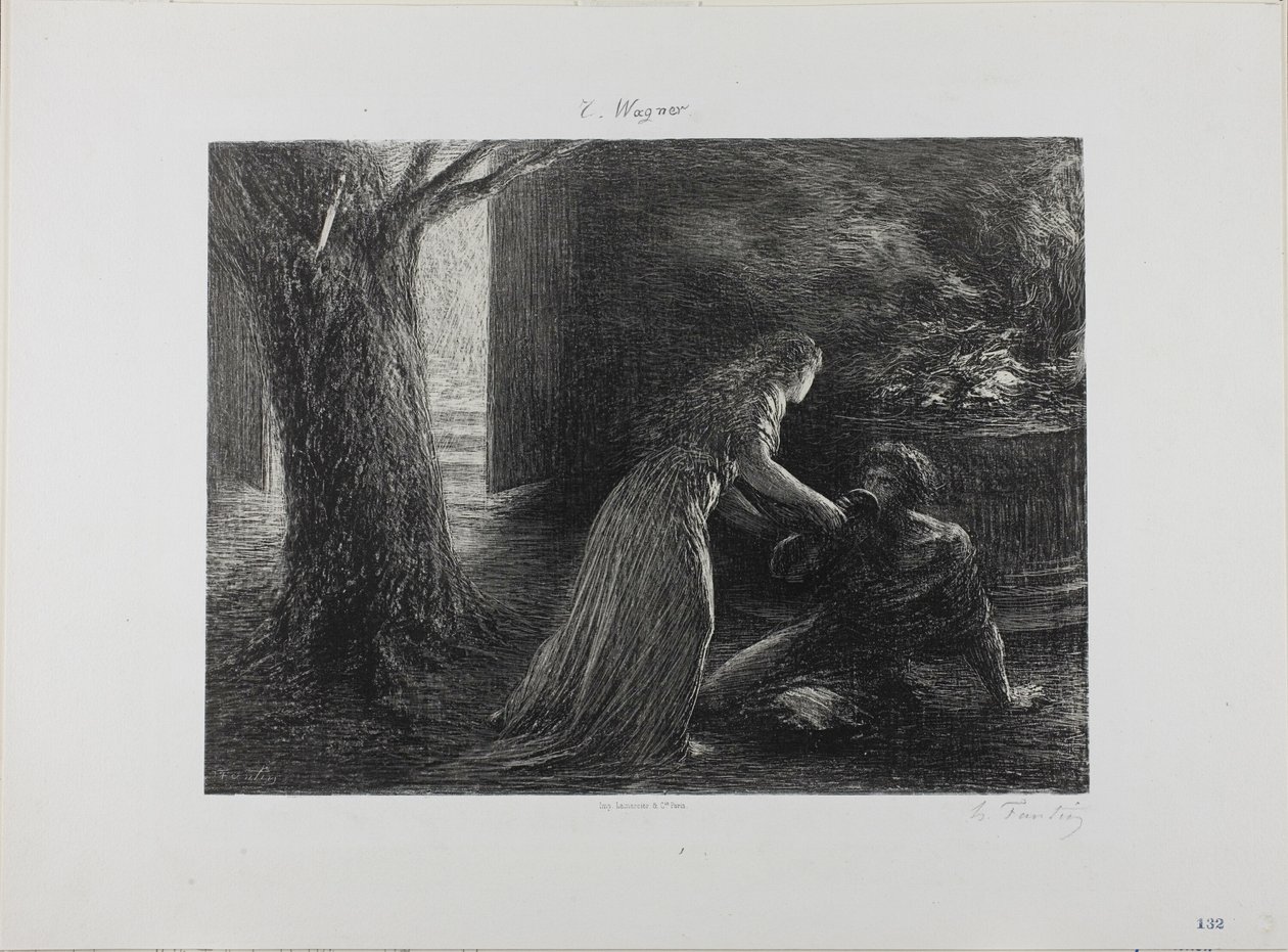 Debut de la valquiria de Ignace Henri Jean Fantin Latour