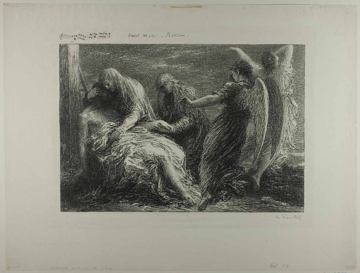 Descendimiento de la cruz de Ignace Henri Jean Fantin Latour