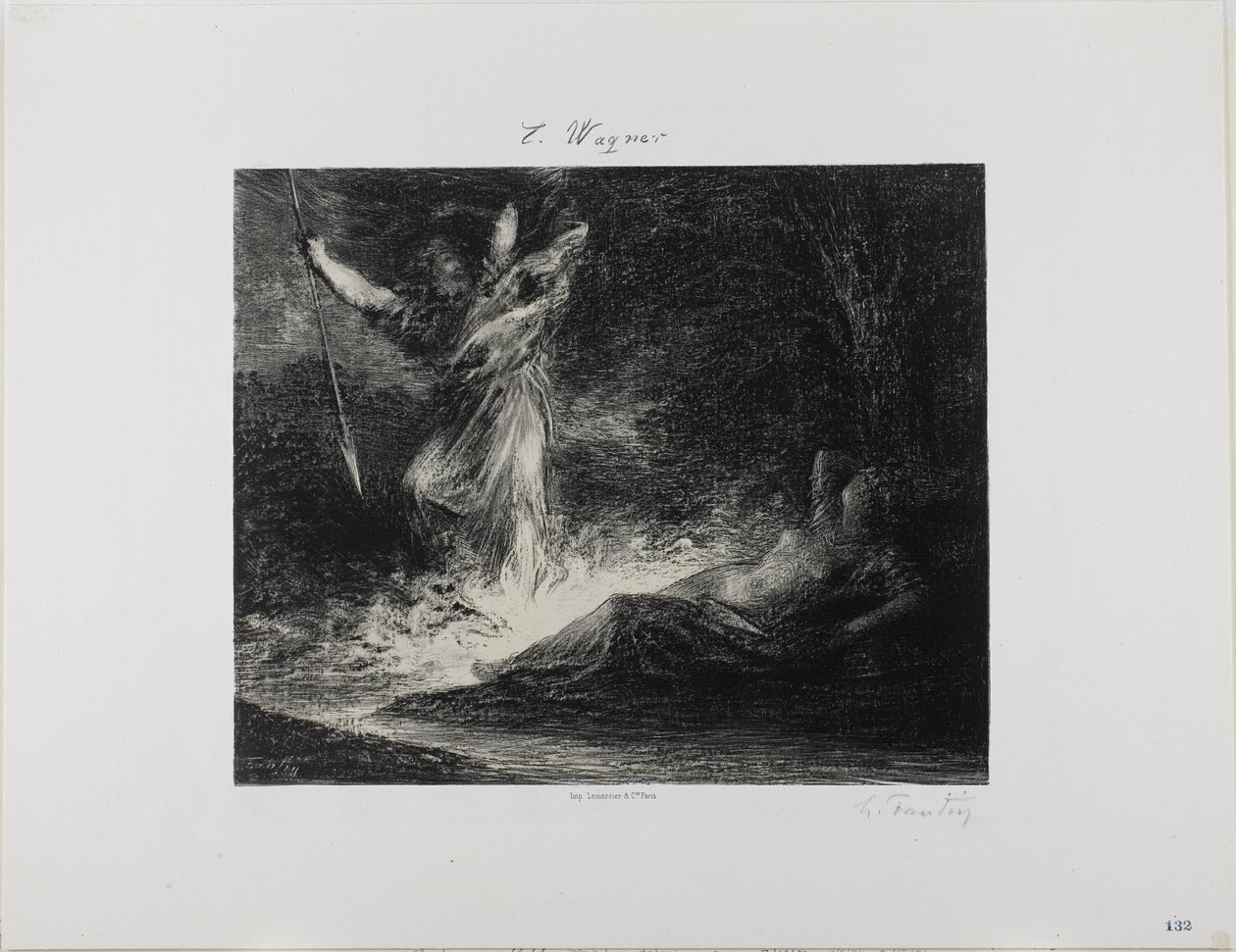 Final de La Valquiria de Ignace Henri Jean Fantin Latour