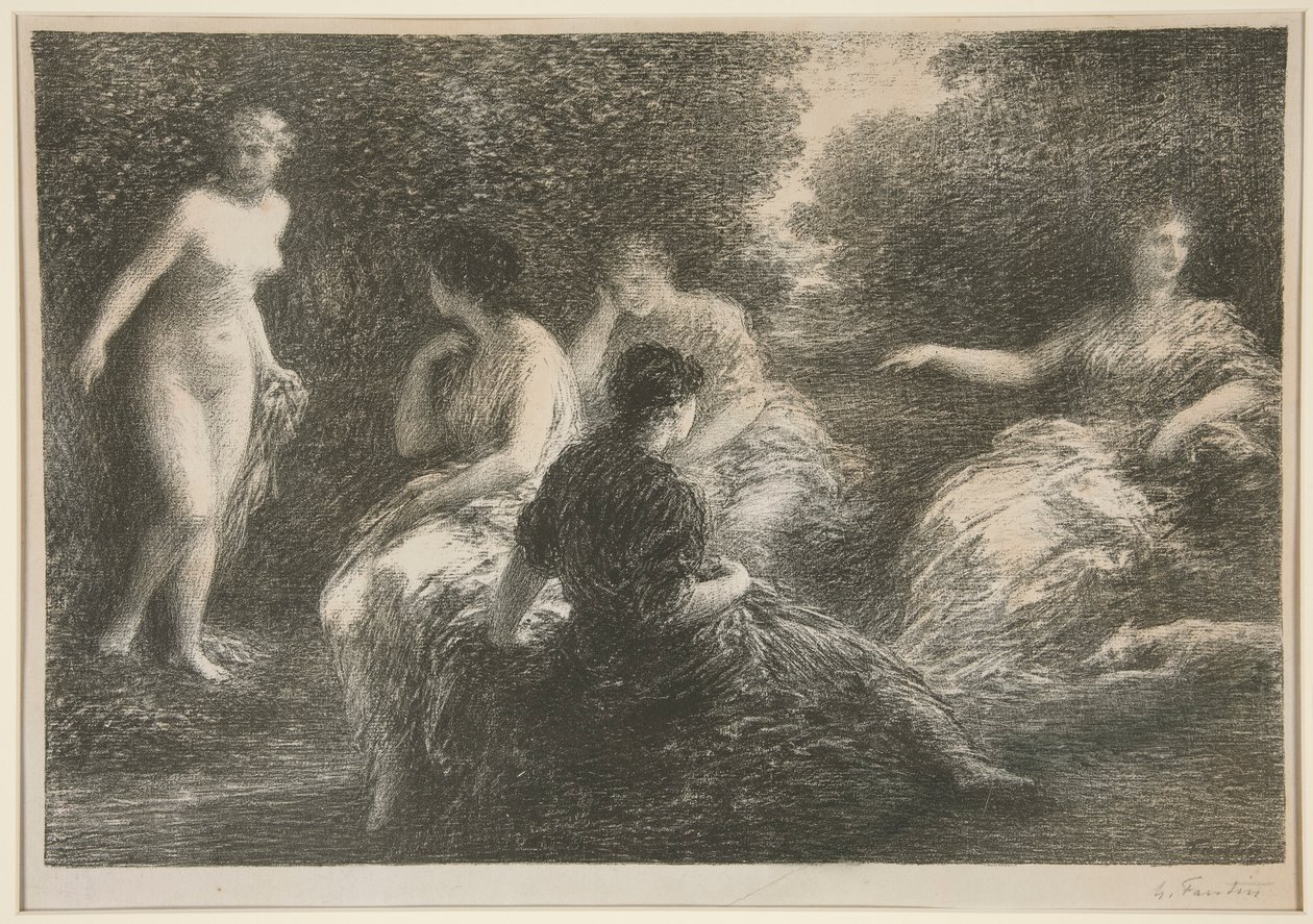 cinco ninfas de Ignace Henri Jean Fantin Latour