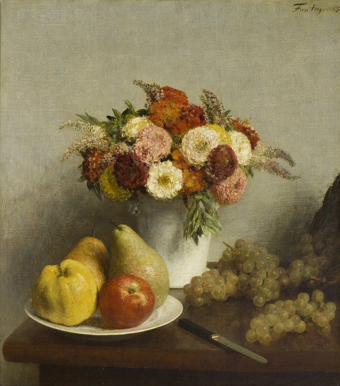Flores y frutas de Henri Fantin Latour