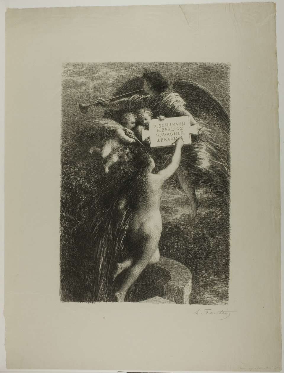Frontispicio: Verdad de Ignace Henri Jean Fantin Latour