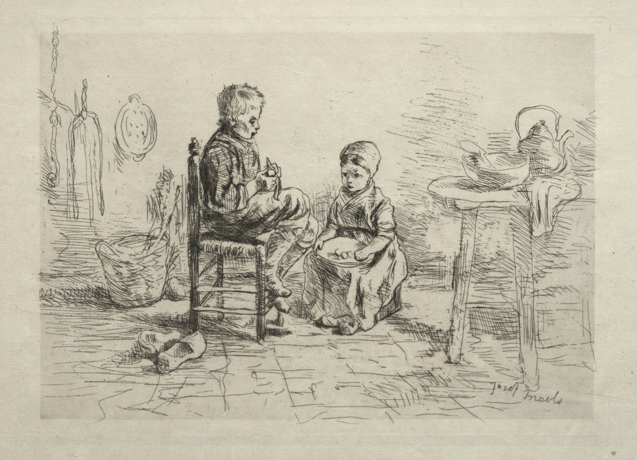 Pelando patatas de Ignace Henri Jean Fantin Latour