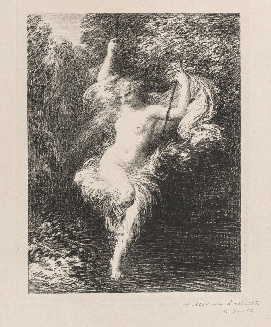 Sarah la Bañista de Ignace Henri Jean Fantin Latour