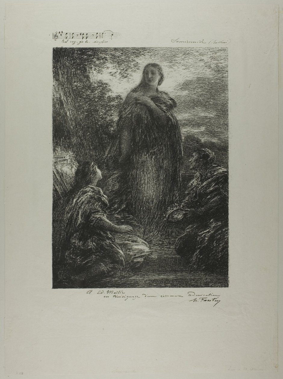 Semiramis de Ignace Henri Jean Fantin Latour