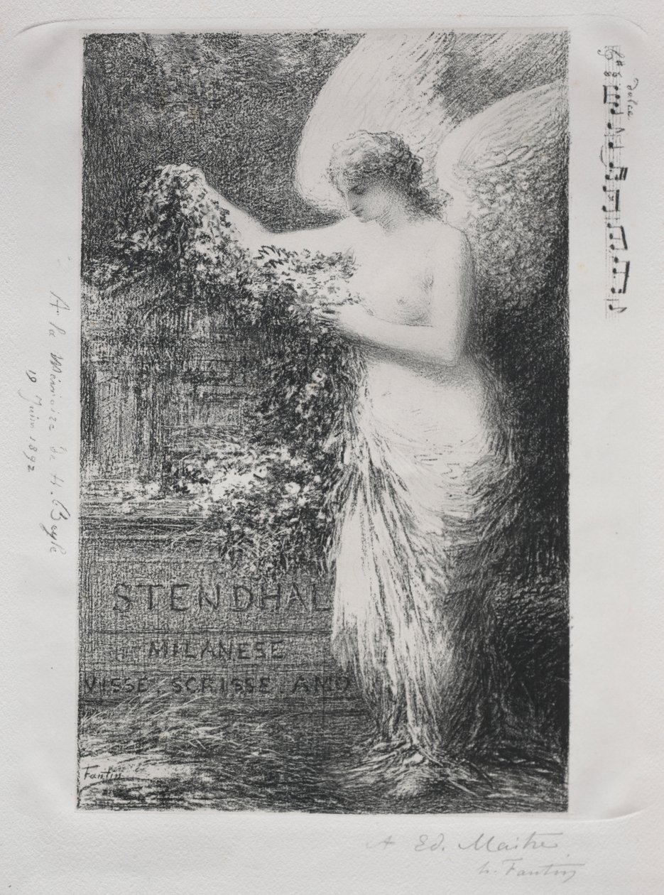 A Stendhal de Ignace Henri Jean Fantin Latour